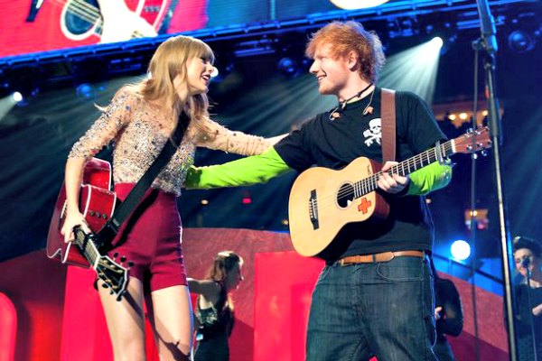 Taylor Swift and Ed Sheeran