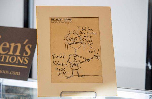 Gambar Karikatur Milik Kurt Cobain Terjual Hingga Rp 4 Miliar