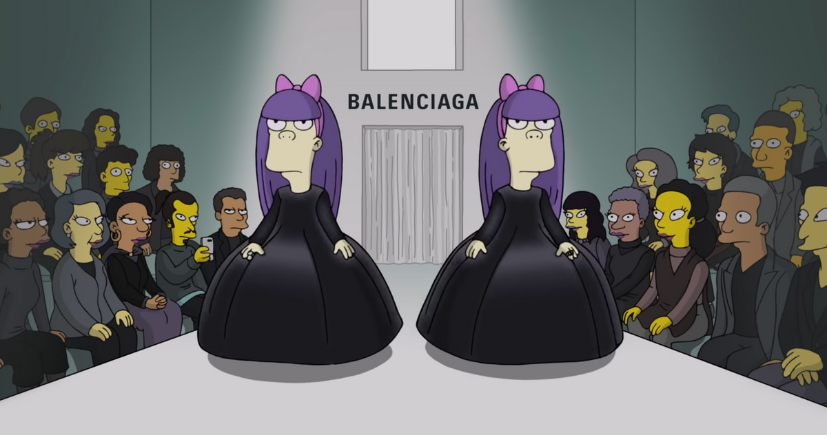 The Simpson Melantai Di Paris Fashion Week Berkolaborasi Dengan Balenciaga