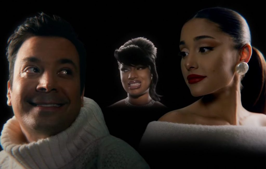 Gandeng Ariana Grande & Megan Thee Stallion, Jimmy Fallon Lagu Natal Di Masa Pandemi