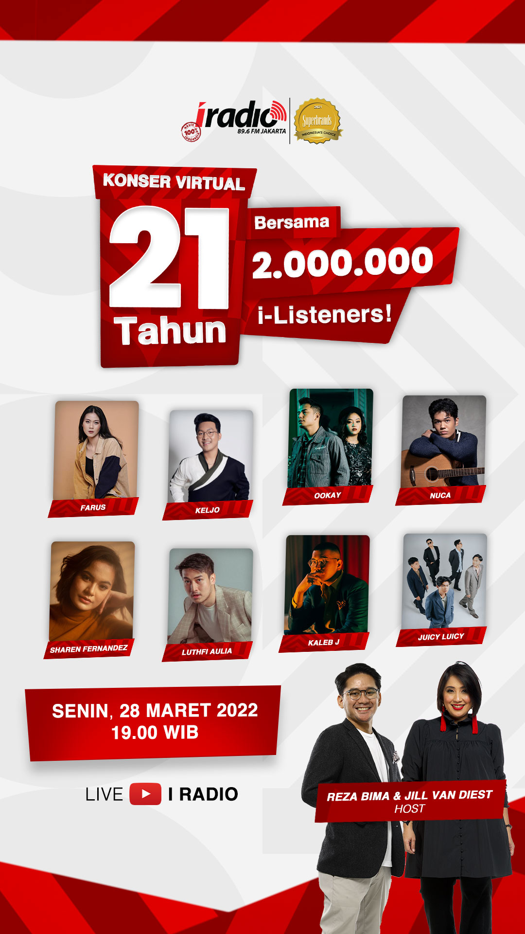 Perayaan Ulang Tahun ke 21 IRadio Bersama 2 Juta I Listeneres