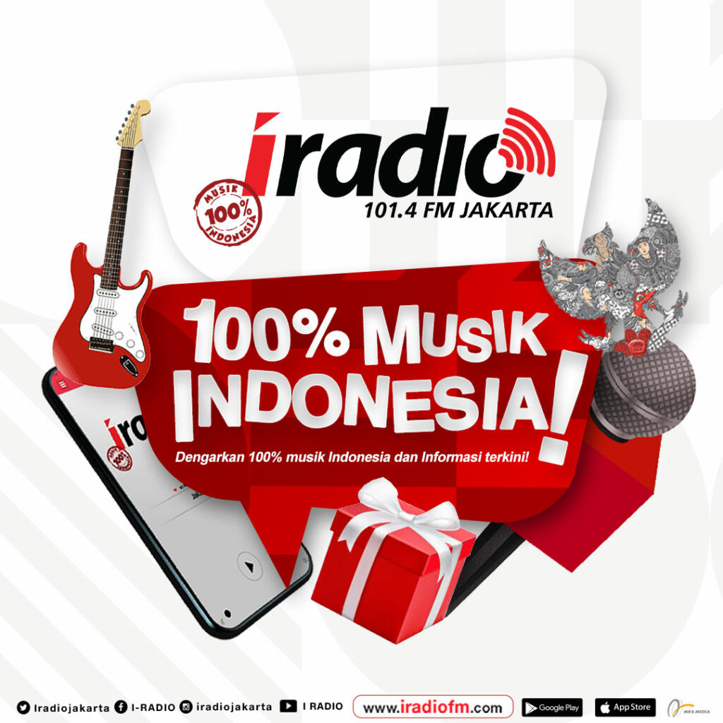 Tetap Memutarkan Musik Indoneisa, I-Radio Jakarta Pindah Frekuensi ke 101.4 FM