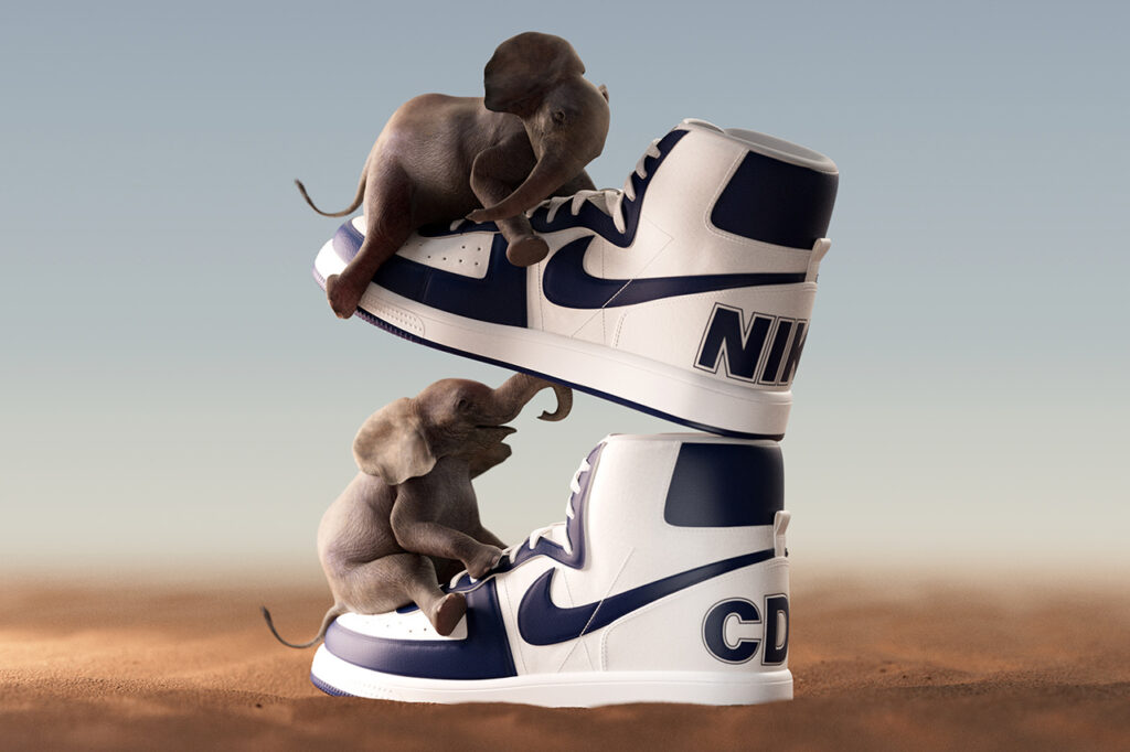 Desain Khusus COMME des GARÇONS x Nike Dalam Terminator High