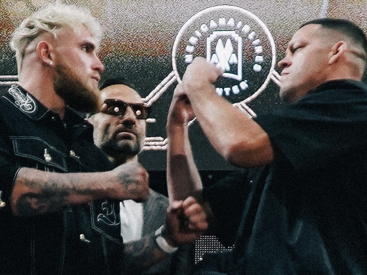 Jake Paul vs Nate Diaz Panas, Rusuh di Faceoff!